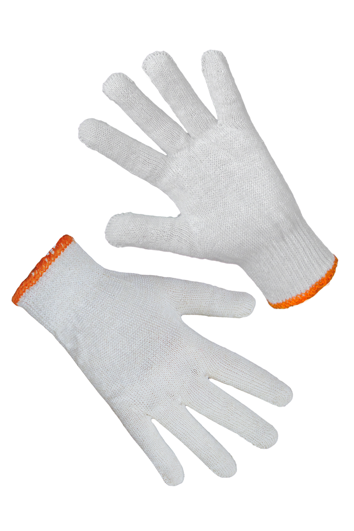 Рукавички трикотажні білі без ПВХ-крапки SEVEN 78300 10р.